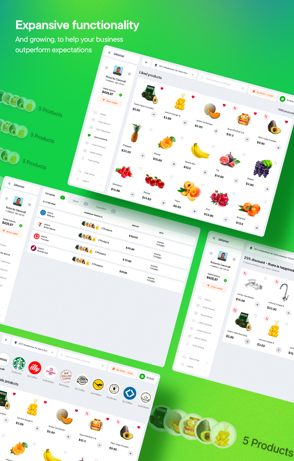 Sundaymart - Pasar e-niaga serbaguna (Situs web + Aplikasi pelanggan + panel Admin) - 3