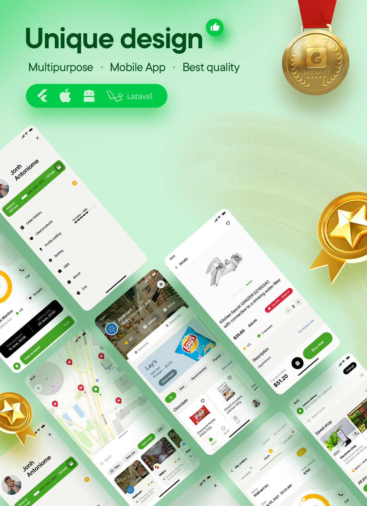 Sundaymart - Pasar e-niaga serbaguna (Situs web + Aplikasi pelanggan + panel Admin) - 4